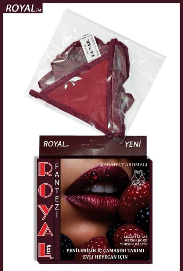 Fantezi Tüketilebilen Yenilebilir Karadut Aromalı İç Çamaşırı Takımı